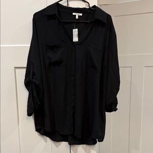 Maurices Black Button-Down Shirt